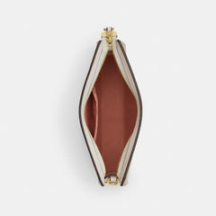 Coach Slim Crossbody Bag In Signature Canvas With Floral Print Gold Sand Multi