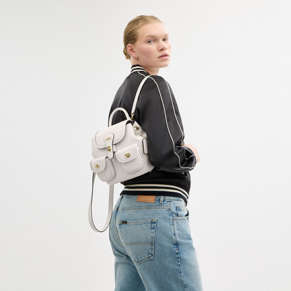 Coach Hadley Backpack Gold Chalk
