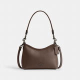 Coach Laurel Small Shoulder Bag Gunmetal Dark Stone