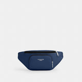 Coach Racer Small Belt Bag Silver Deep Blue