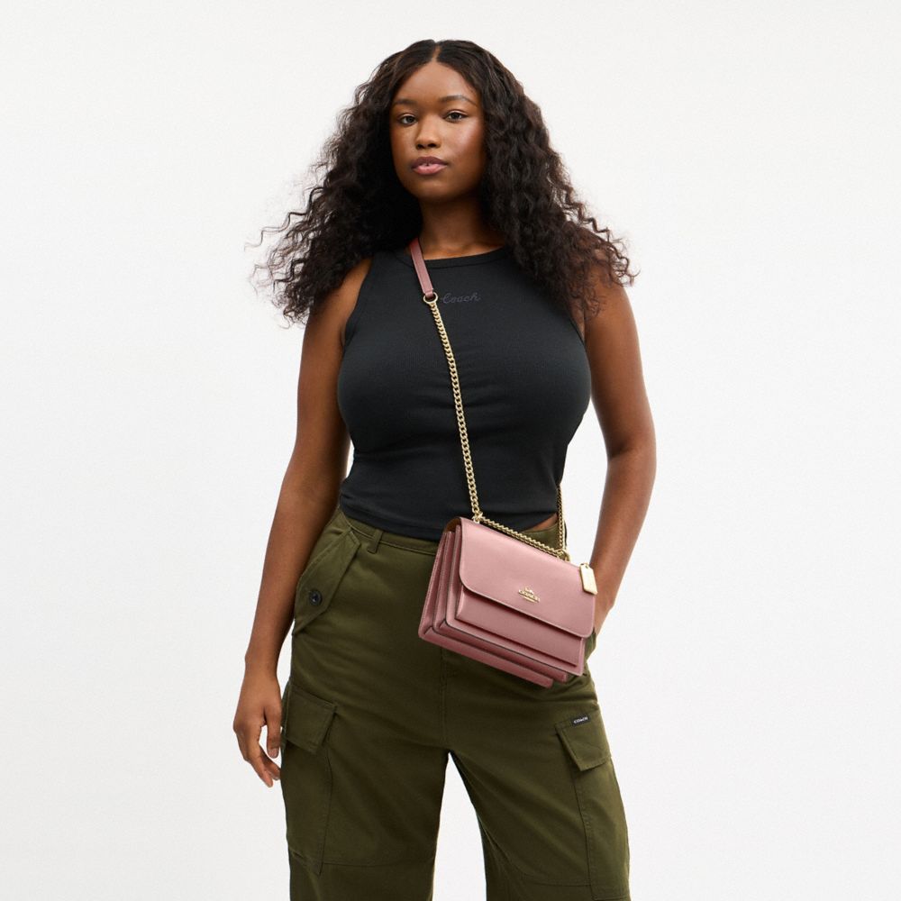 Coach Klare Crossbody Bag Gold Pink Petal