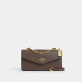 Coach Klare Envelope Crossbody Bag Gold Dark Stone