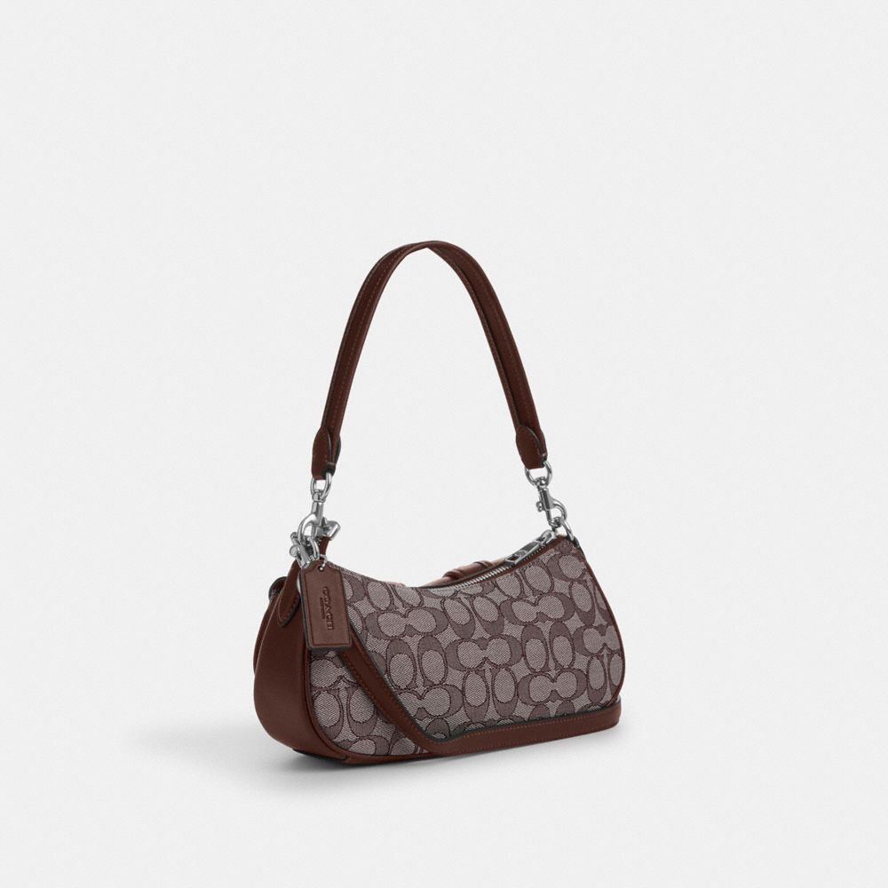 Coach Ashton Bag In Signature Jacquard Silver Oak Maple