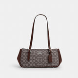 Coach Asher Shoulder Bag In Signature Jacquard Silver Oak Maple