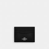 Coach Slim Id Card Case Silver Black