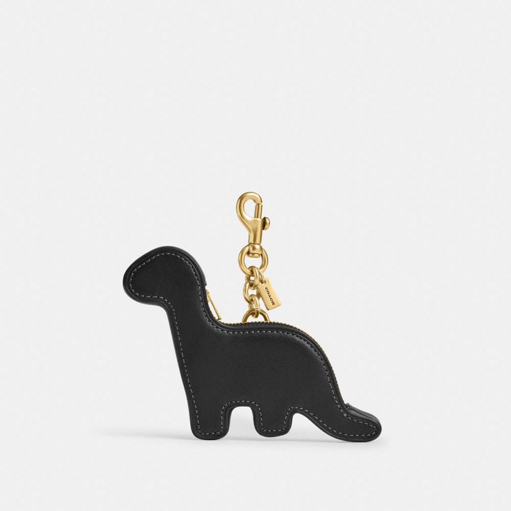Coach Dino Coin Purse Brass Black