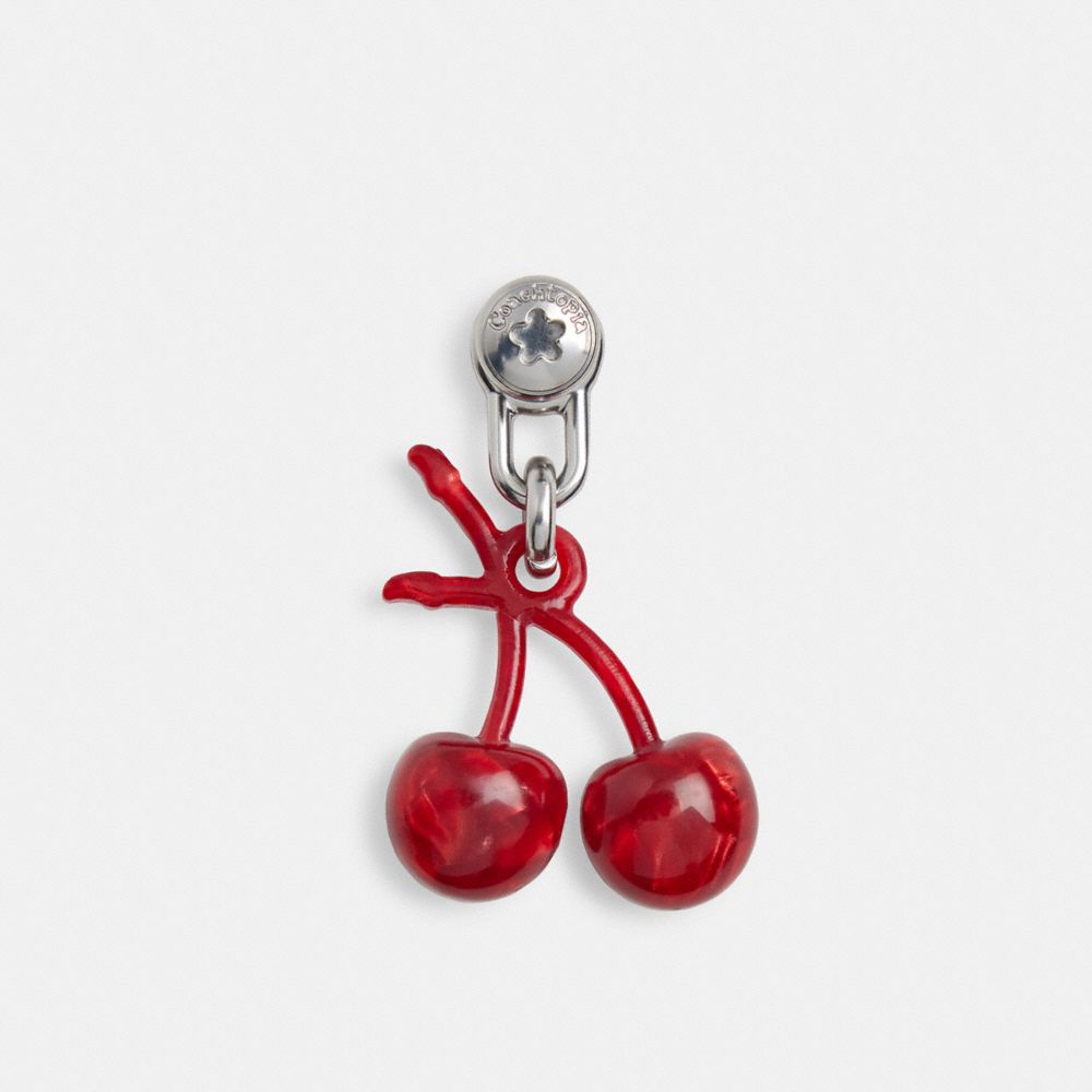 Coach Cherry Bag Charm Red Multi