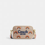 Coach Theo Camera Bag With Rainbow Ivory Multi