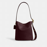 Coach Bleecker Bucket Bag Brass Merlot