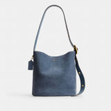 Coach Bleecker Bucket Bag Brass Light Denim