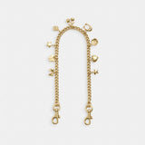 Coach Charm Chain Strap Gold Gold