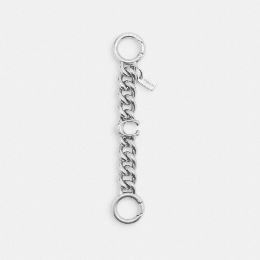 Coach Signature Strap Extender Silver Silver