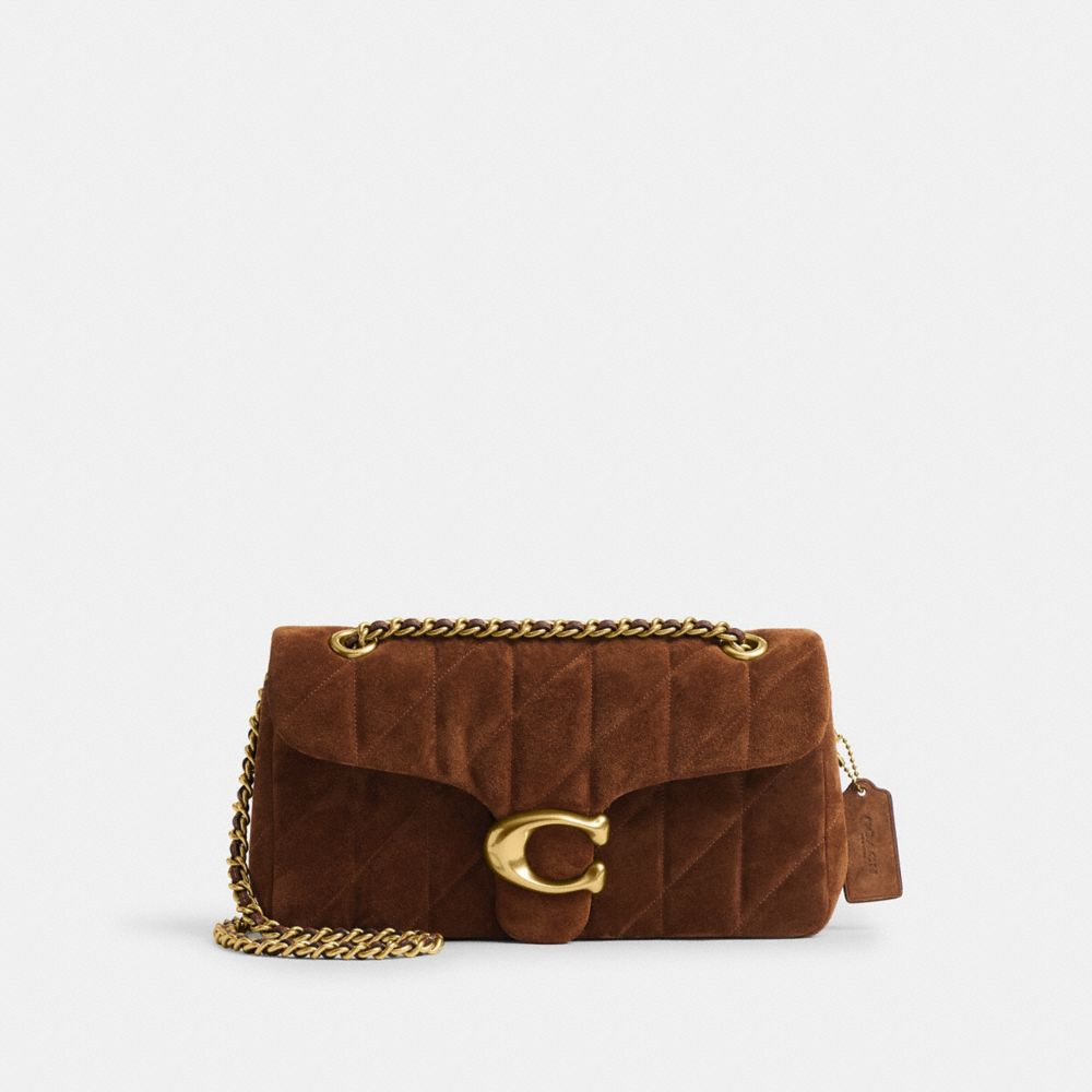 Coach Tabby Shoulder Bag 26 With Quilting Brass Warm Brown