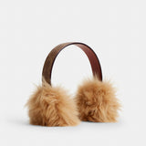 Coach Shearling Earmuffs Tan