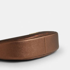 Coach Aria Shoulder Bag In Signature Canvas Gold Brown Copper