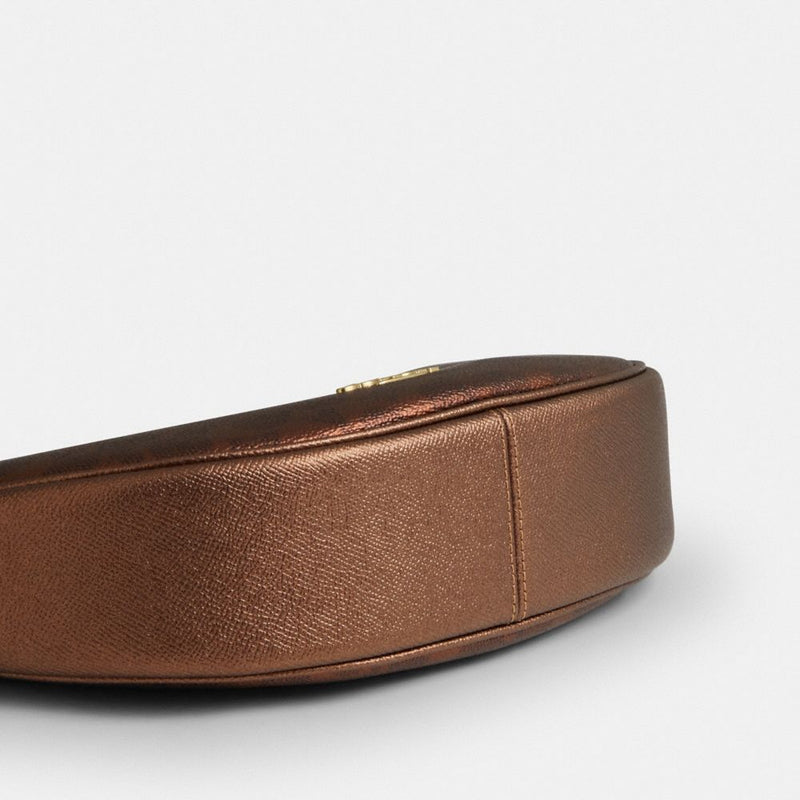 Coach Aria Shoulder Bag In Signature Canvas Gold Brown Copper