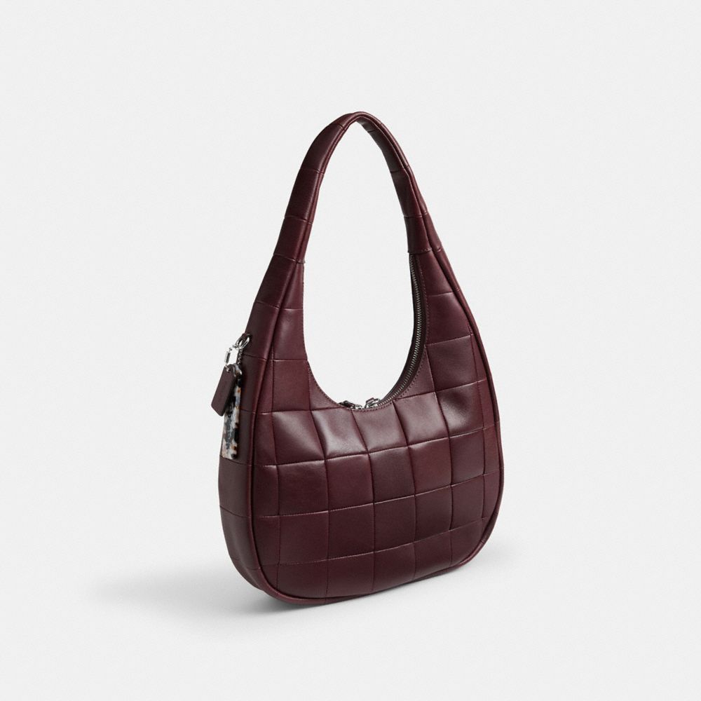 Coach Alter/Ego Crescent Shoulder Bag In Upcrafted Leather Merlot