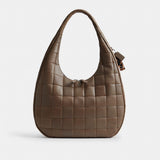 Coach Alter/Ego Large Crescent Shoulder Bag In Upcrafted Leather Dark Stone