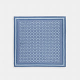 Coach Signature Silk Square Scarf Light Denim