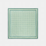 Coach Signature Silk Square Scarf Mint