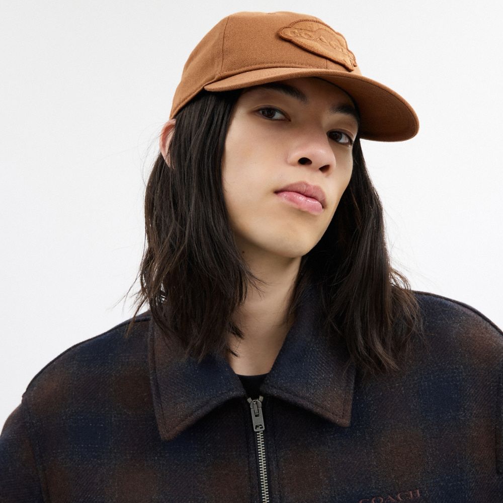 Coach Soho Flat Brim Baseball Hat Sable