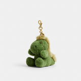 Coach Little Rexy Bag Charm In Shearling Brass Multi
