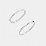 Coach Signature Bangle Set Silver