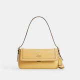 Coach Etta Small Flap Shoulder Bag Gold Soft Yellow