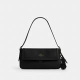 Coach Etta Small Flap Shoulder Bag Gunmetal Black