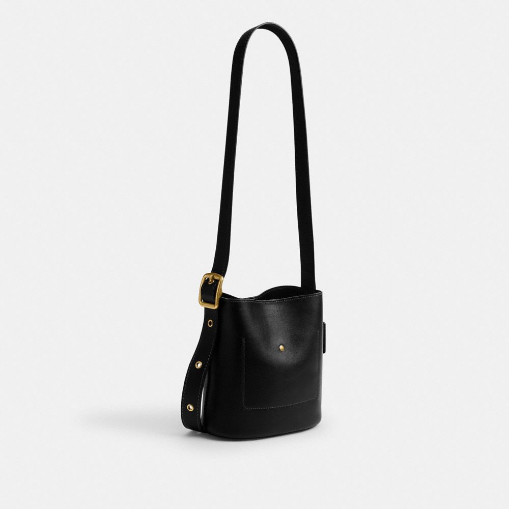 Coach Bleecker Bucket Bag 21 Brass Black