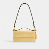 Coach Elora Top Handle Crossbody Bag Brass Vanilla