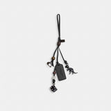 Coach Heritage Bag Charm Black