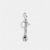 Coach Wrench Bag Charm Silver