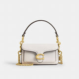 Coach Tabby Bag Charm Brass Chalk