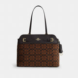 Coach Easton Tote Bag In Signature Chenille Gold Truffle