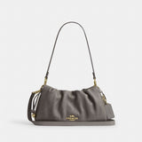 Coach Faye Shoulder Bag With Quilting Gold Slate
