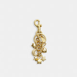 Coach Star Cluster Bag Charm Gold Gold