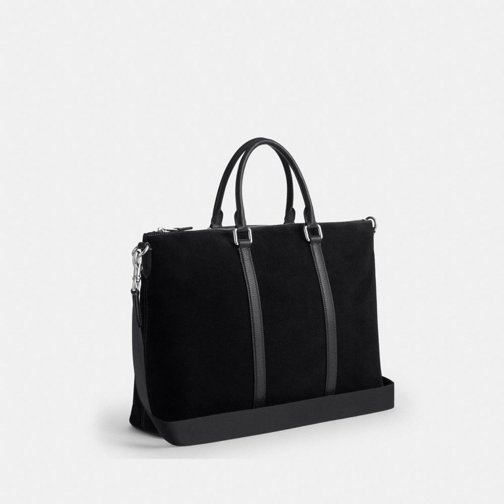 Coach Caleb Work Bag Silver Black