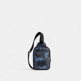 Coach Racer Sling Pack In Signature Camo Print Silver