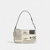 Coach Nolita 19 With Newspaper Print Silver Chalk Multi