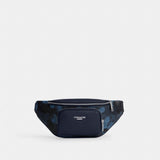 Coach Racer Small Belt Bag In Signature Camo Print Silver
