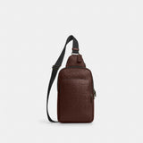 Coach Ethan Pack In Signature Leather Gunmetal Maple