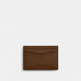 Coach Card Case With Money Clip Silver Chestnut