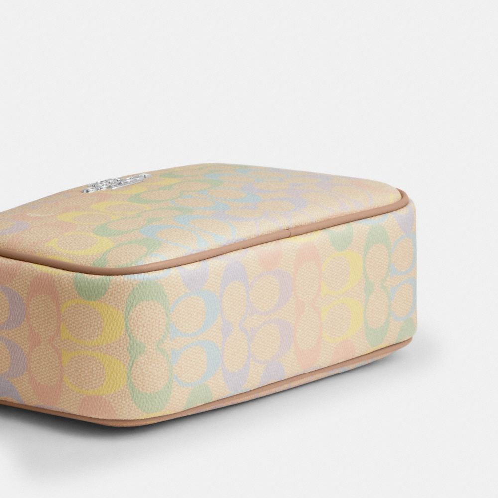 Coach Jamie Camera Bag In Rainbow Signature Canvas Silver
