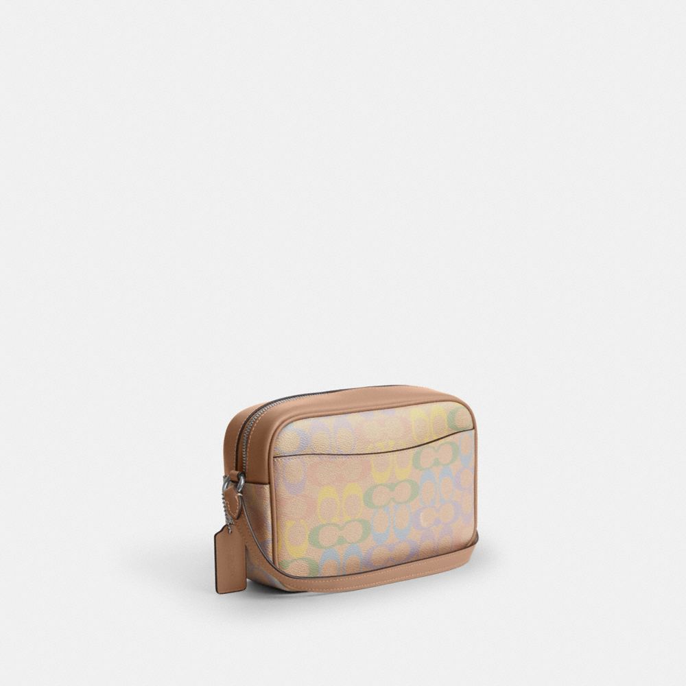 Coach Jamie Camera Bag In Rainbow Signature Canvas Silver