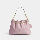 Coach Evelyn Shoulder Bag With Quilting Gold Carnation