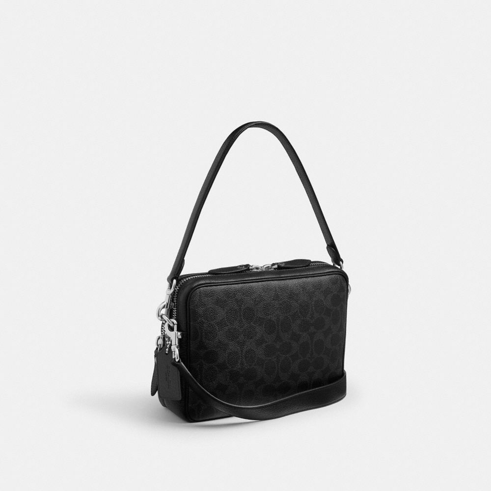 Coach Dakota Crossbody Bag In Signature Canvas Black Signature