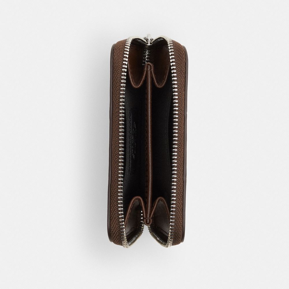 Coach Zip Around Wallet In Upcrafted Leather Maple 1