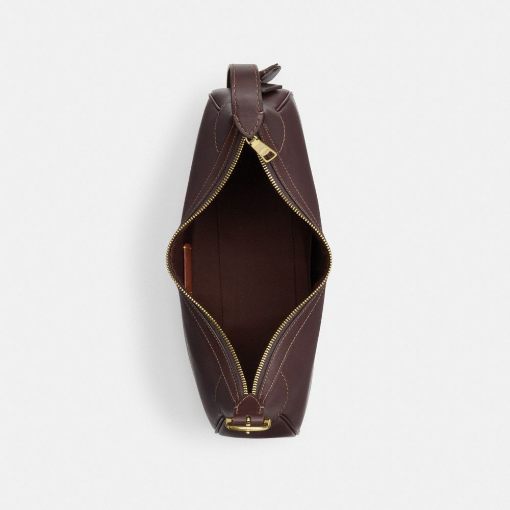 Coach Ella Small Shoulder Bag Gold Espresso