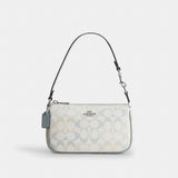 Coach Nolita 19 In Signature Canvas Silver Chalk Blue
